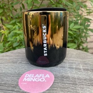 Starbucks New Years Gold and black ceramic mug mexico